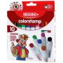 Pisaki ze stemplami Fibracolor Stamp, 10 kolorów - 2